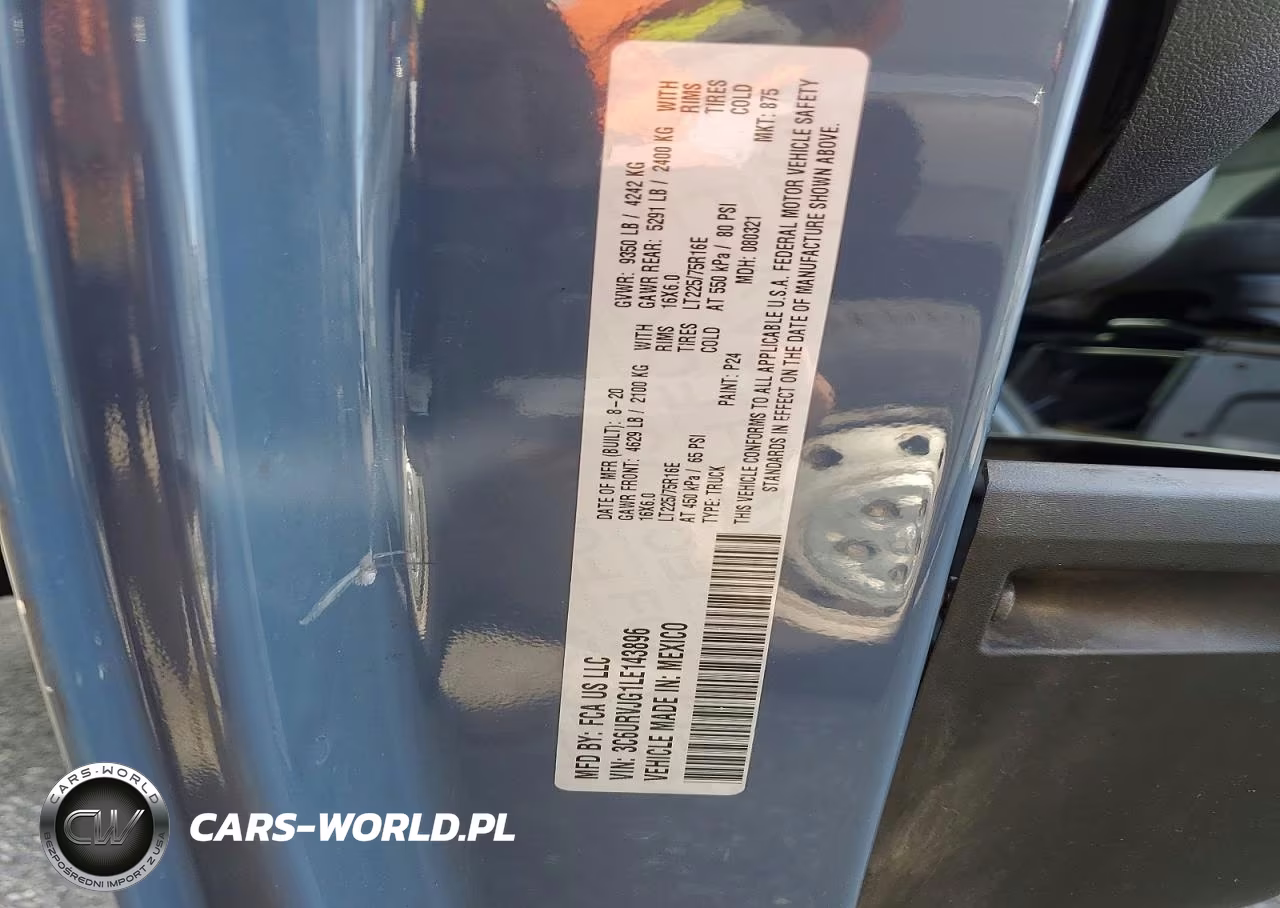 2020 Ram Promaster 3500 Delivery Van VIN:3C6URVJG1LE143896 - 13