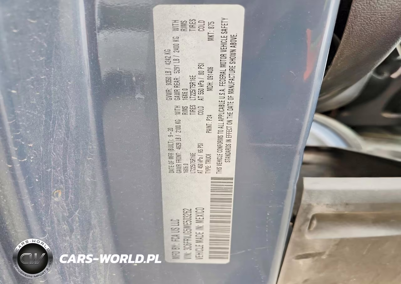 2021 Ram Promaster 3500 Delivery Van VIN:3C6FRVJG5ME503262 - 13