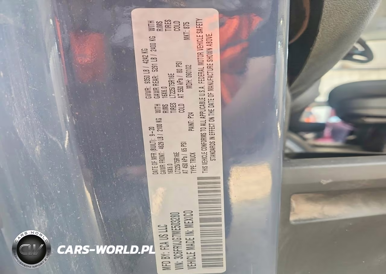 2021 Ram Promaster 3500 3500 High VIN:3C6FRVJG7ME503280 - 13