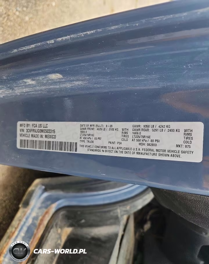 2021 Ram Promaster 3500 Delivery Van VIN:3C6FRVJG0ME503315 - 12