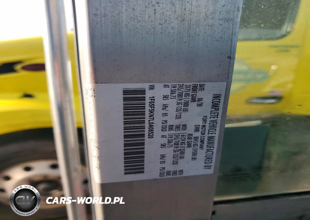 2020 Ford F59 Delivery Van VIN:1F65F5KN7L0A08520 - 12