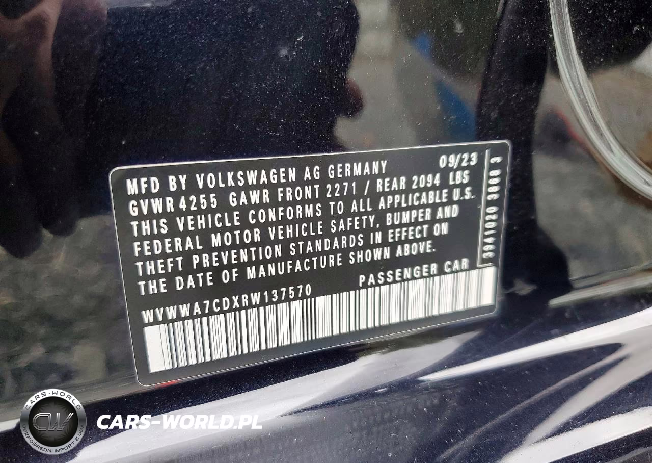 2024 Volkswagen Gti Autobahn VIN:WVWWA7CDXRW137570 - 13