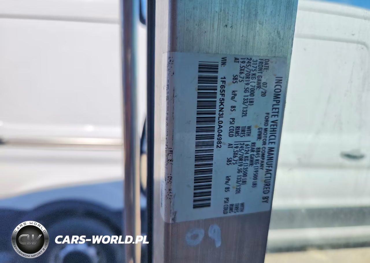 2020 Ford F59 Delivery Van VIN:1F65F5KN3L0A04982 - 12