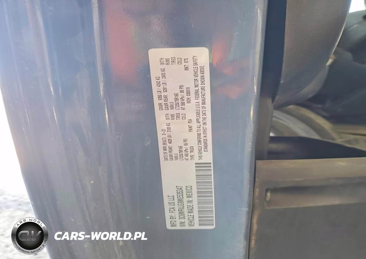 2021 Ram Promaster 3500 3500 High VIN:3C6MRVJG9ME535347 - 13