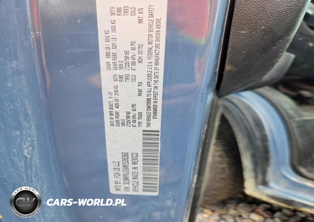 2021 Ram Promaster 3500 3500 High VIN:3C6MRVJG6ME536360 - 12