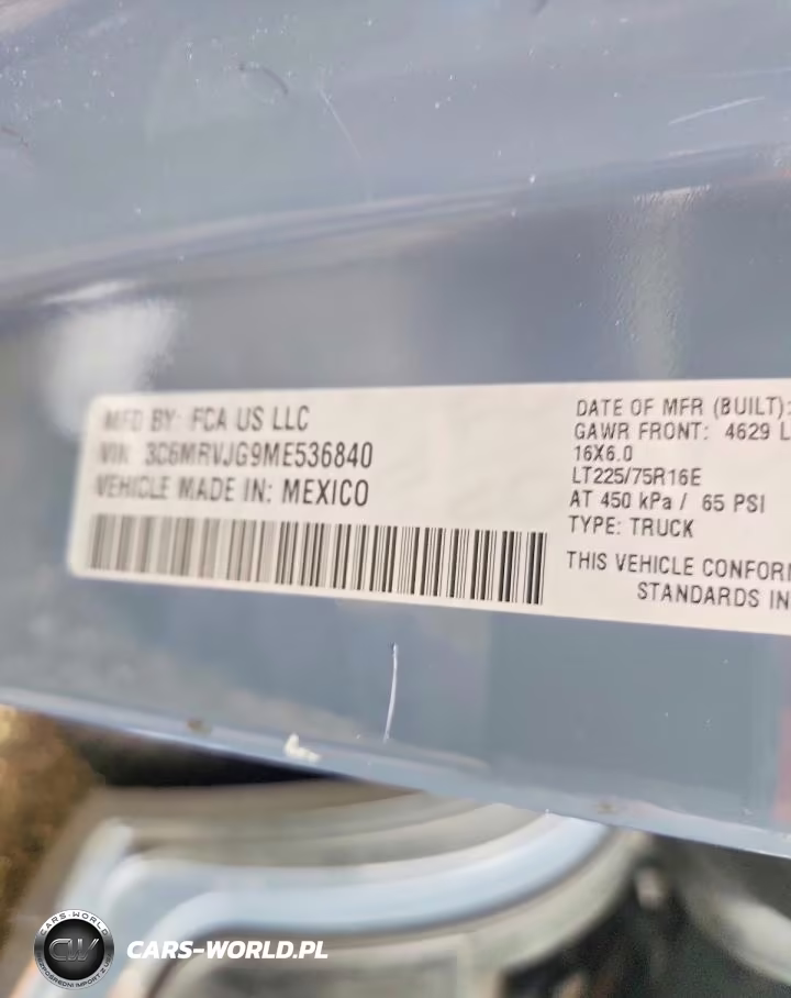 2021 Ram Promaster 3500 Delivery Van VIN:3C6MRVJG9ME536840 - 13