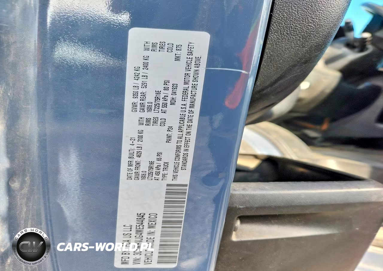 2021 Ram Promaster 3500 Delivery Van VIN:3C6MRVJG4ME544845 - 13