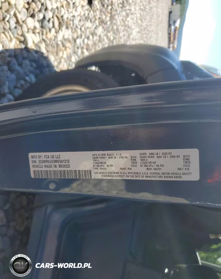 2021 Ram Promaster 3500 Delivery Van VIN:3C6MRVJG9ME541312 - 13