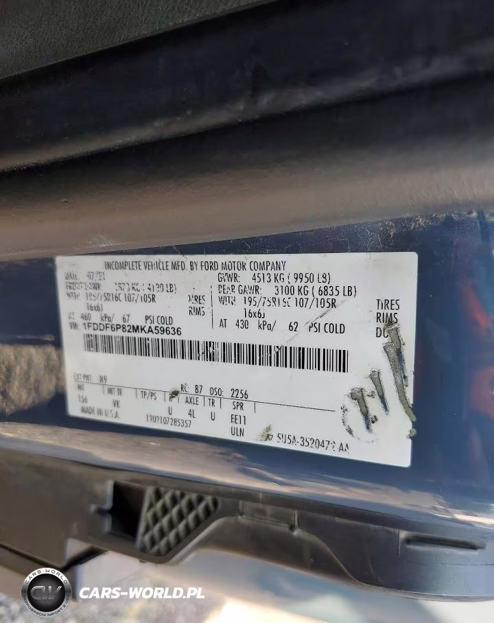 2021 Ford Transit T-350 Hd Delivery Truck VIN:1FDDF6P82MKA59636 - 13