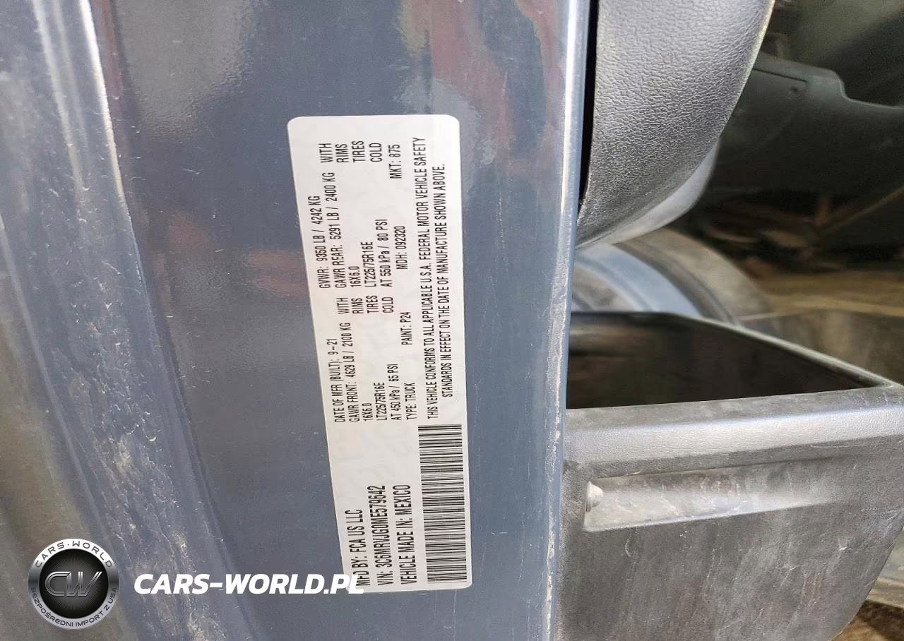 2021 Ram Promaster 3500 Delivery Van VIN:3C6MRVJG0ME579642 - 13