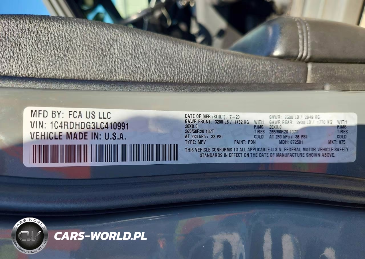 2020 Dodge Durango Gt VIN:1C4RDHDG3LC410991 - 15