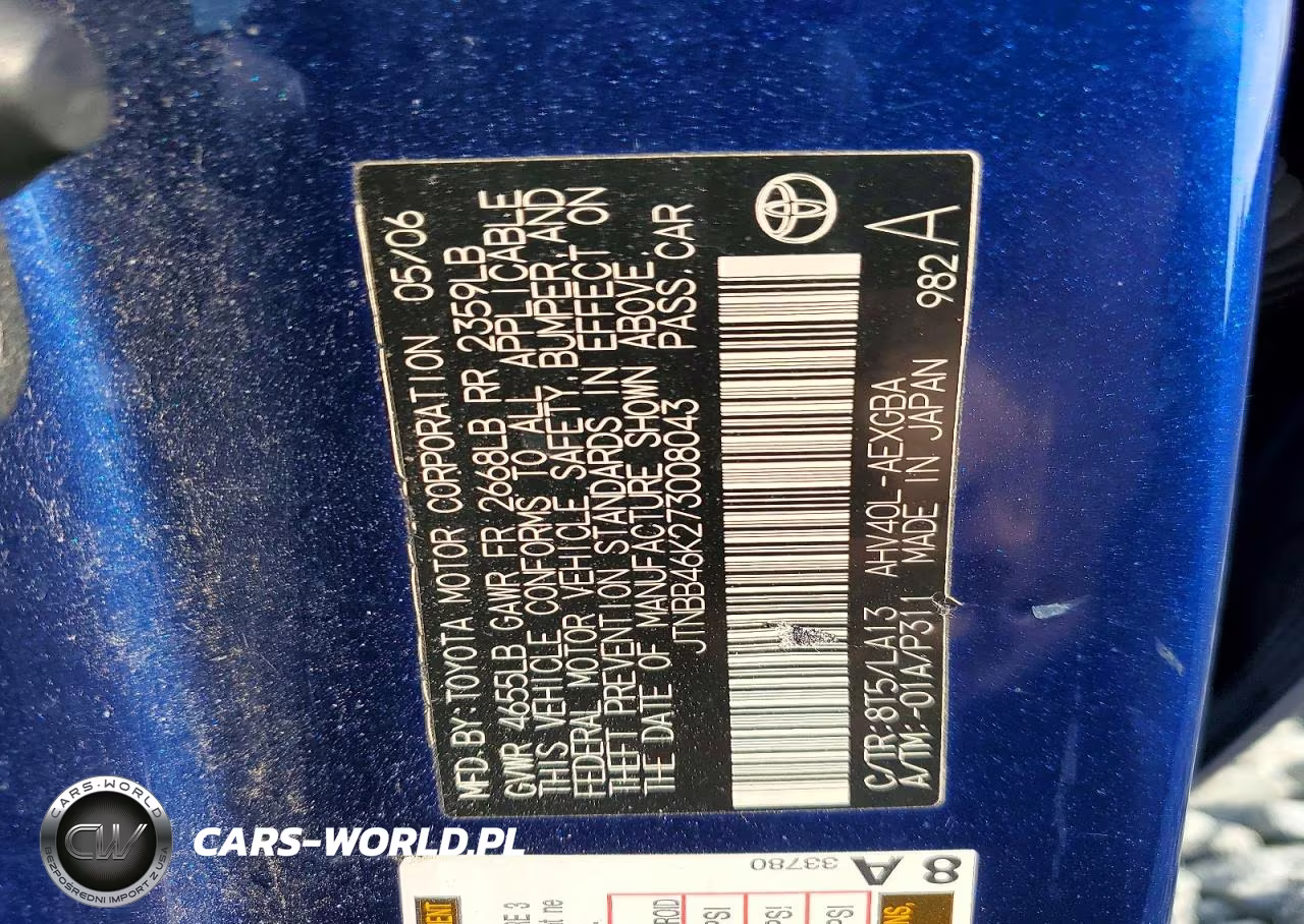 2007 Toyota Camry Hybrid VIN:JTNBB46K273008043 - 12