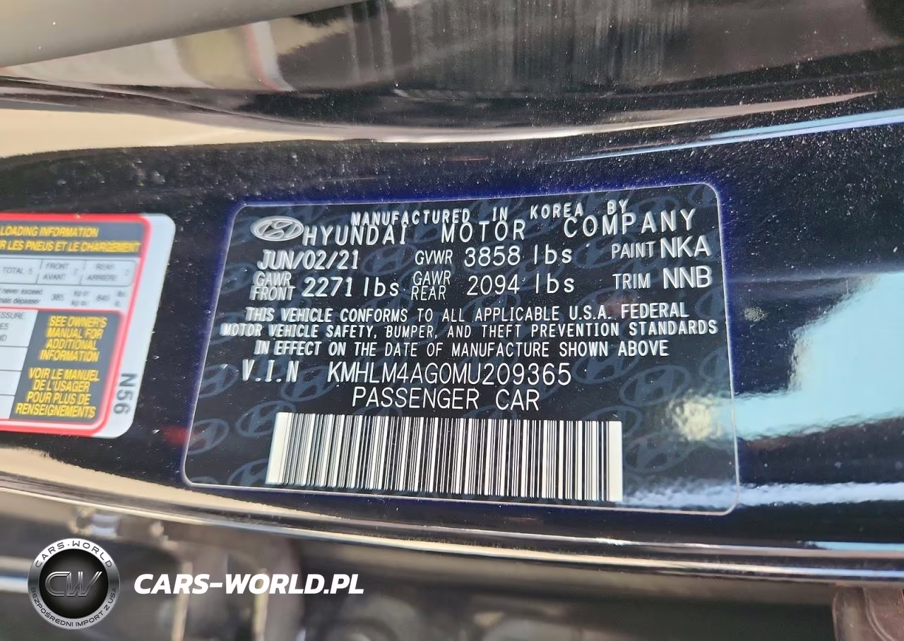 2021 Hyundai Elantra Sel VIN:KMHLM4AG0MU209365 - 12