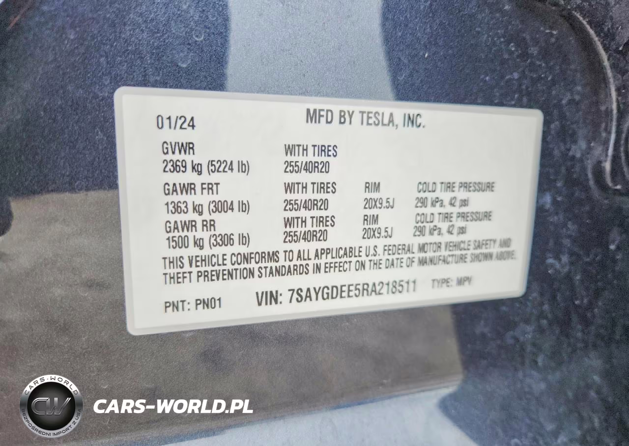 2024 Tesla Model Y VIN:7SAYGDEE5RA218511 - 13