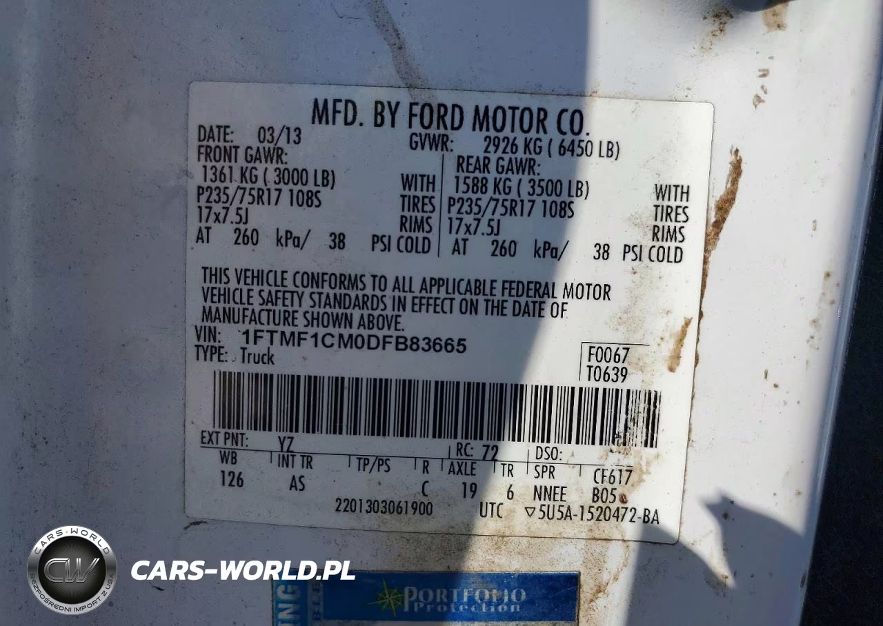 2013 Ford F150 VIN:1FTMF1CM0DFB83665 - 12