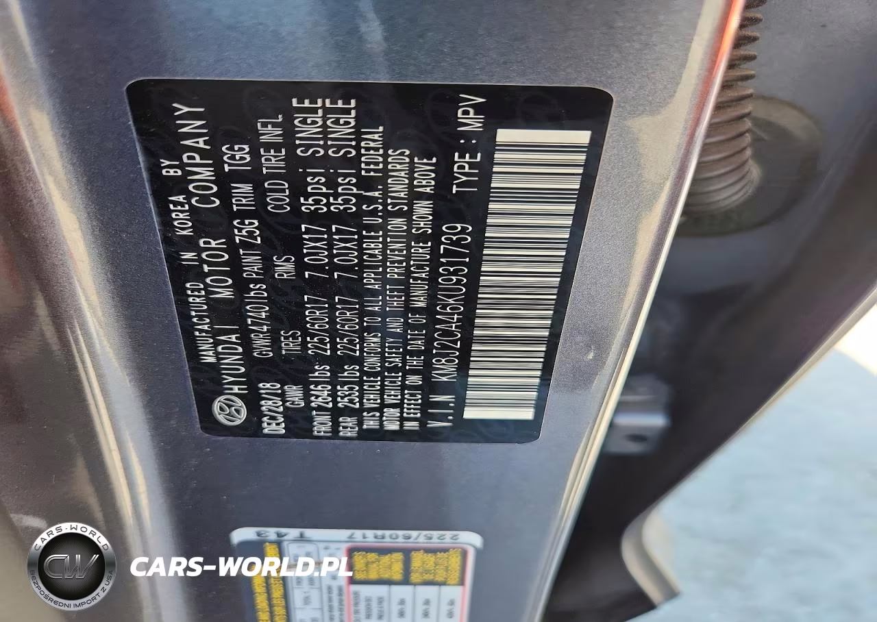 2019 Hyundai Tucson Se VIN:KM8J2CA46KU931739 - 14