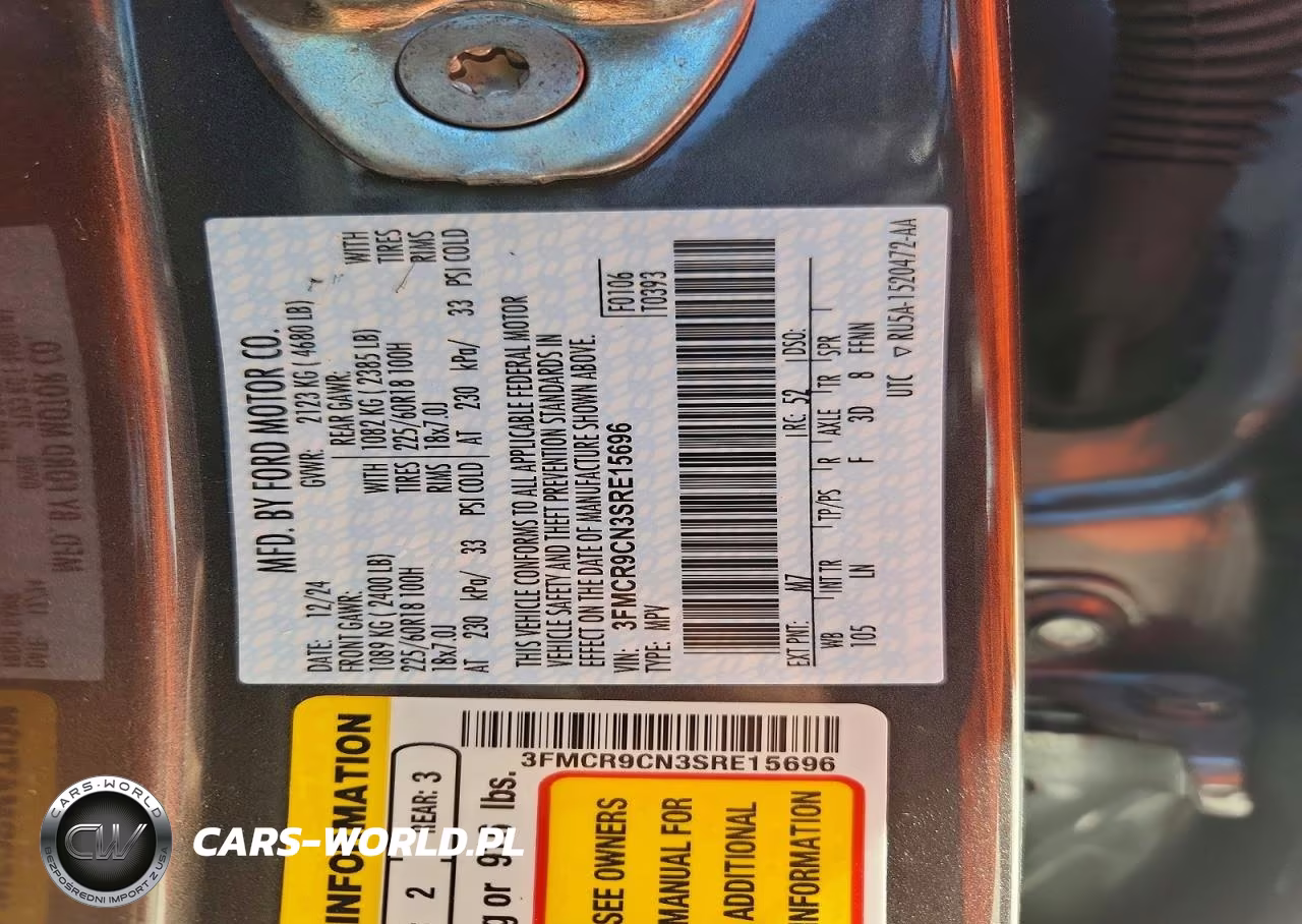 2025 Ford Bronco Sport Outer Banks VIN:3FMCR9CN3SRE15696 - 13