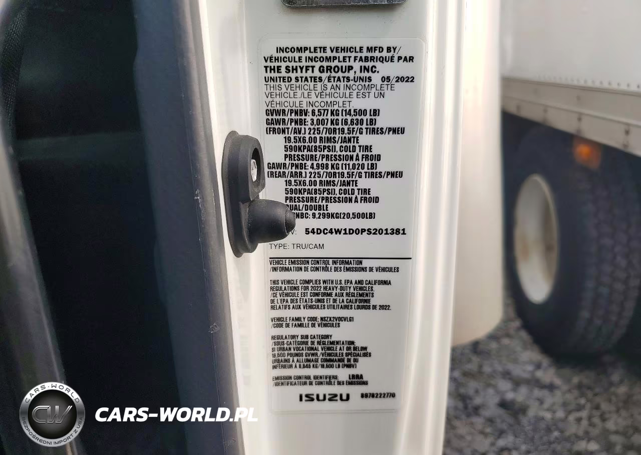 2023 Isuzu Npr Hd Box Truck VIN:54DC4W1D0PS201381 - 13