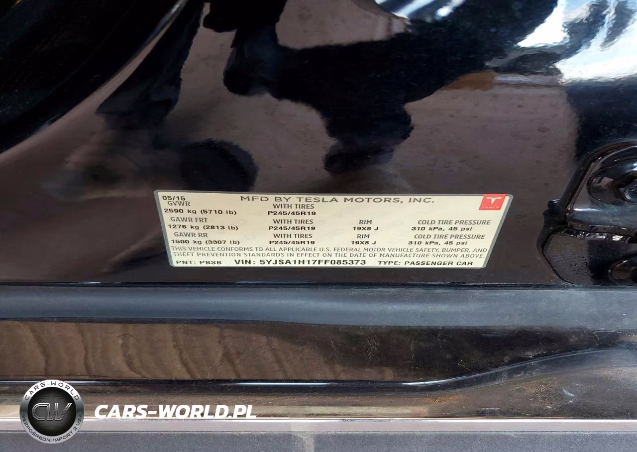 2015 Tesla Model S 85 VIN:5YJSA1H17FF085373 - 12