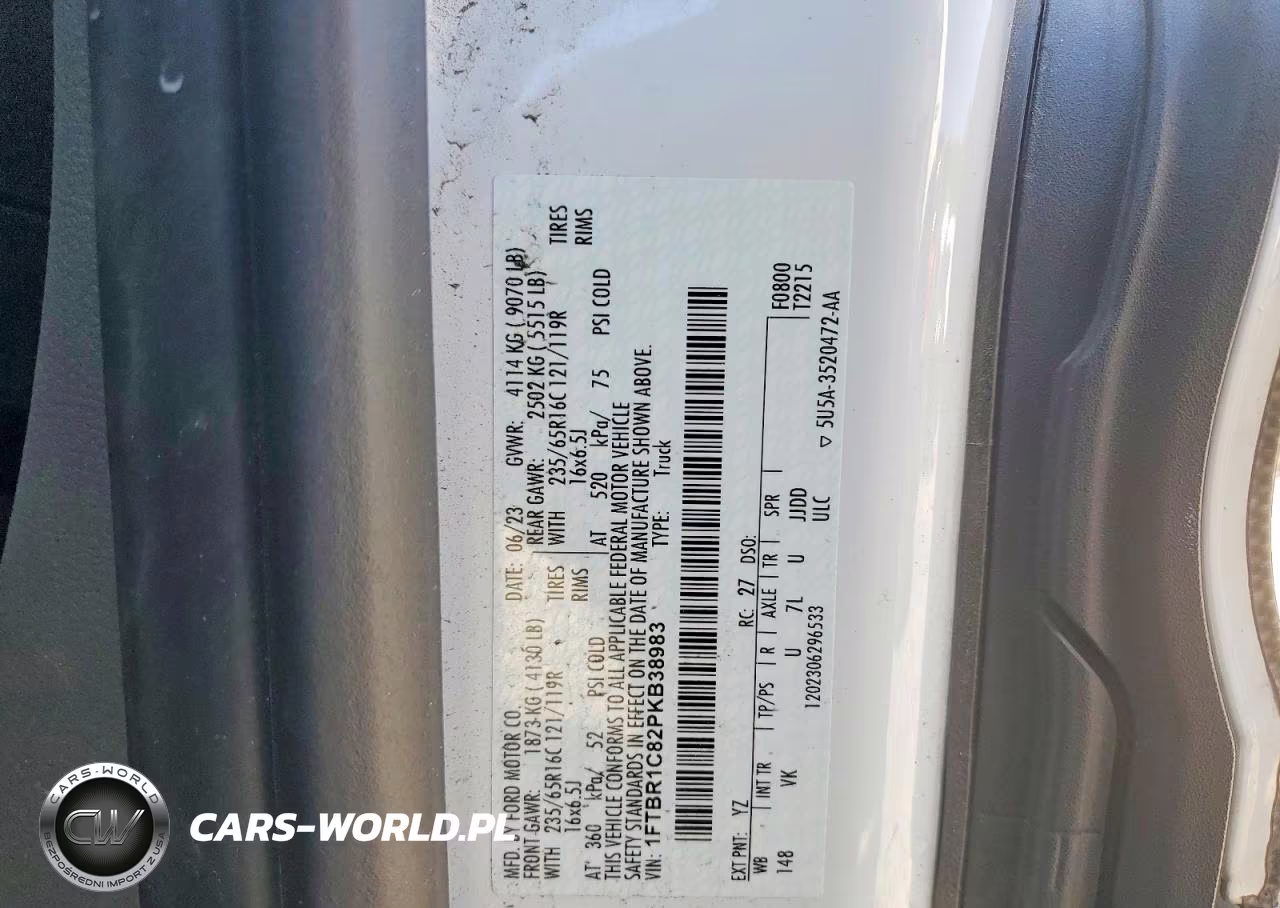 2023 Ford Transit T-250 VIN:1FTBR1C82PKB38983 - 13