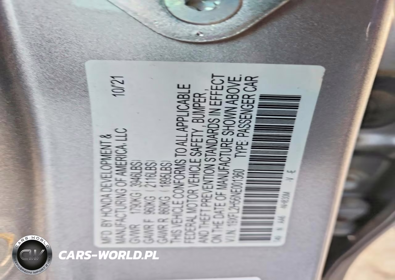 2022 Honda Civic Lx VIN:19XFL2H56NE001360 - 12