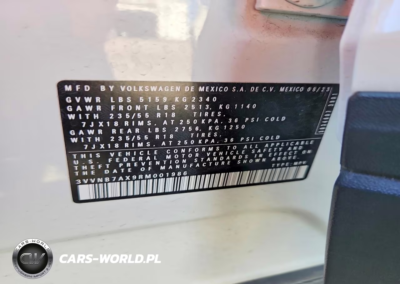 2024 Volkswagen Tiguan Se VIN:3VVNB7AX9RM001986 - 13