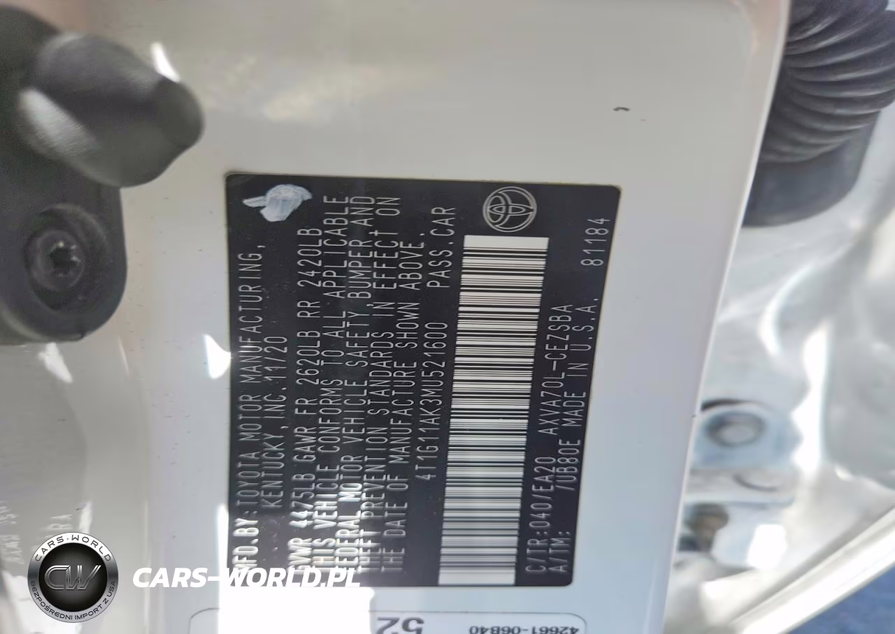 2021 Toyota Camry Se VIN:4T1G11AK3MU521600 - 12