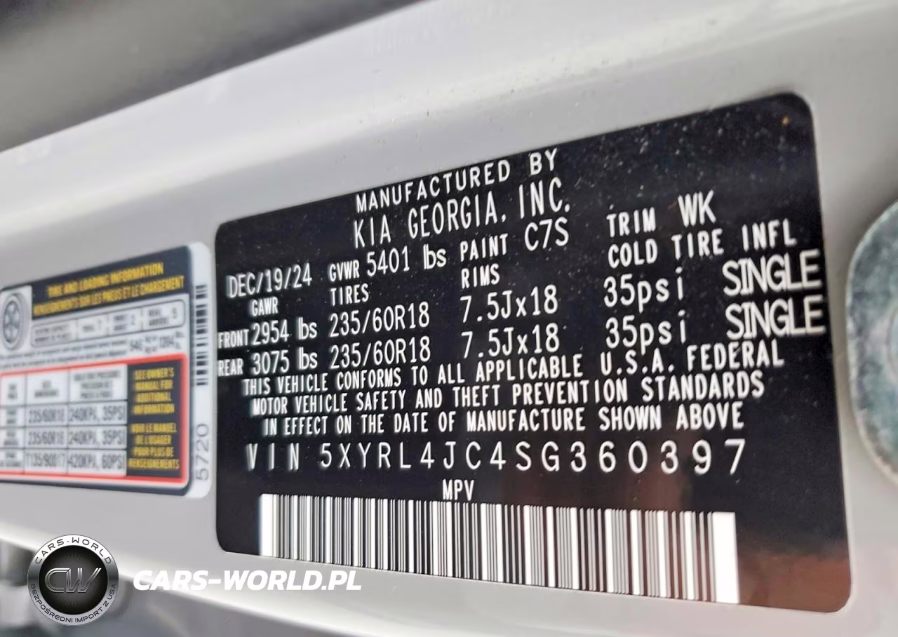 2025 Kia Sorento S VIN:5XYRL4JC4SG360397 - 13