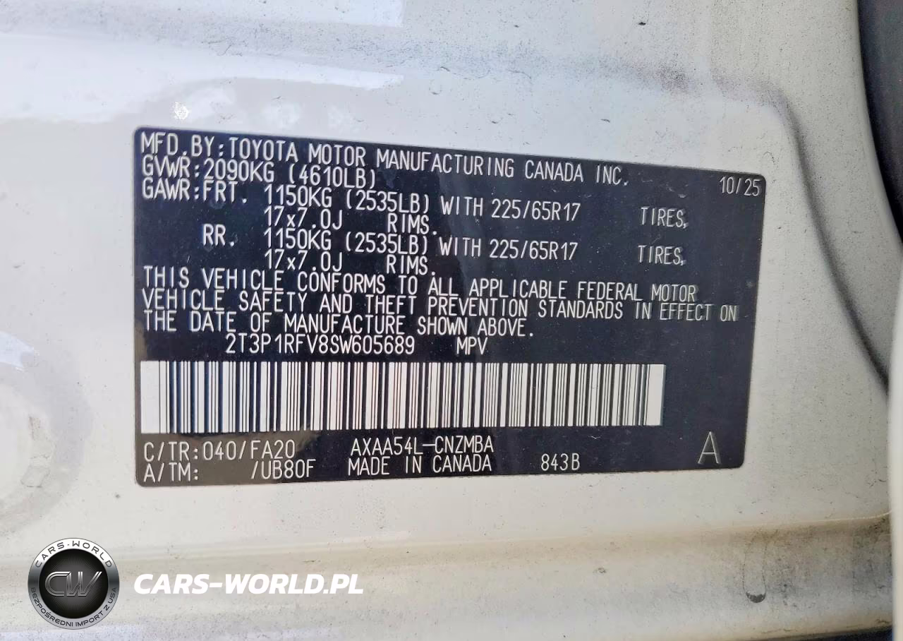 2025 Toyota Rav4 Xle VIN:2T3P1RFV8SW605689 - 13