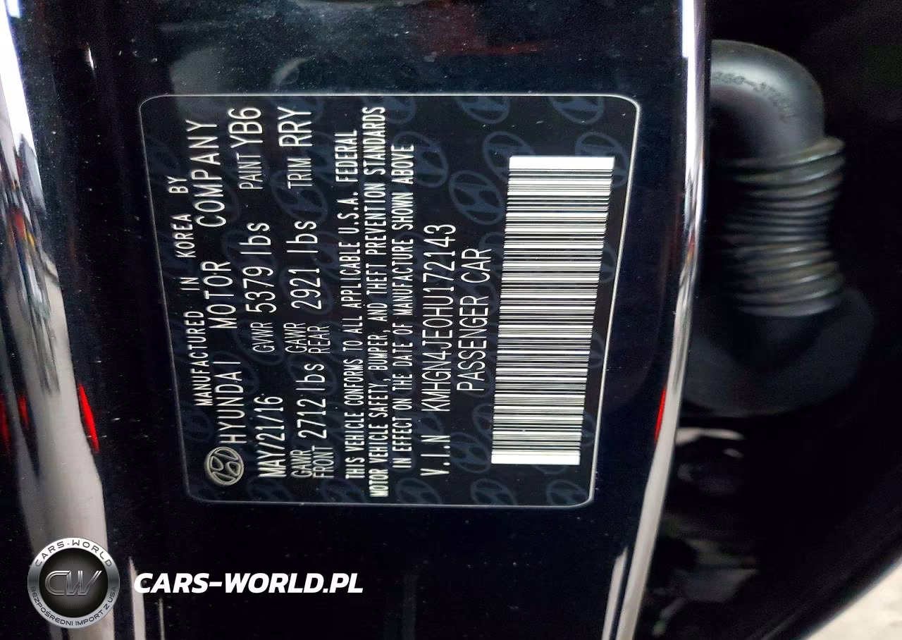 2017 Genesis G80 3.8 VIN:KMHGN4JE0HU172143 - 12