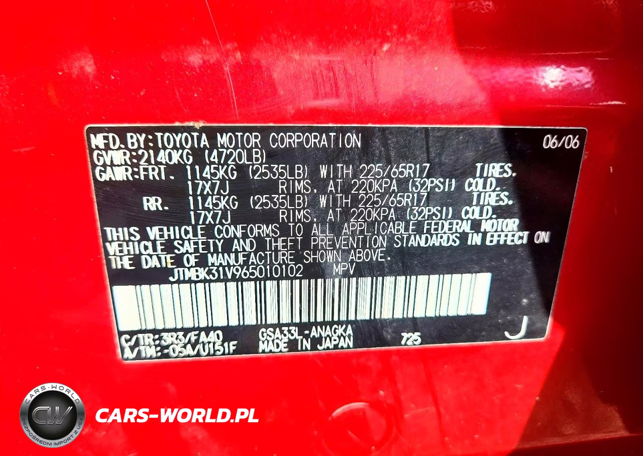 2006 Toyota Rav4 Limited VIN:JTMBK31V965010102 - 12