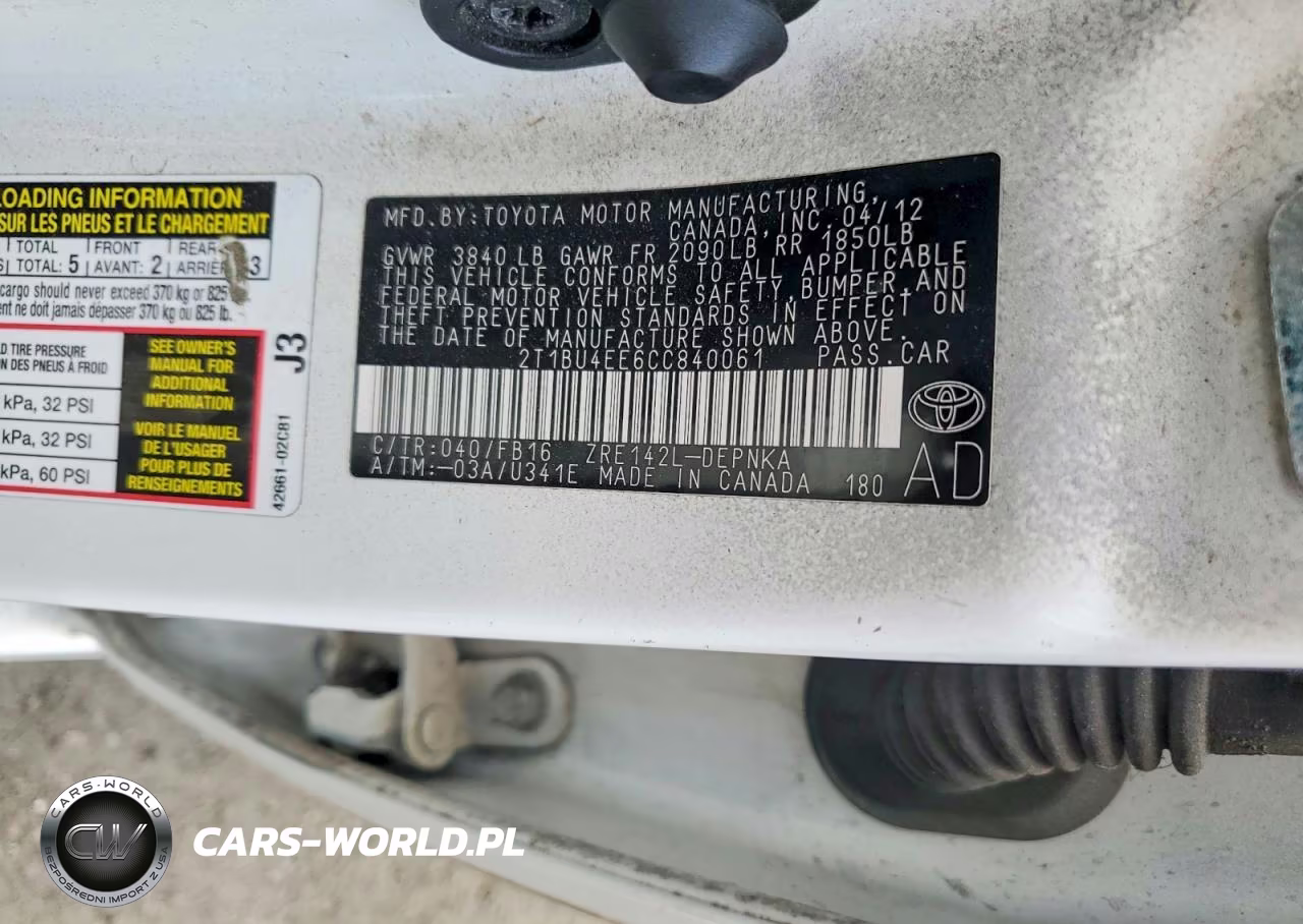 2012 Toyota Corolla Le VIN:2T1BU4EE6CC840061 - 13