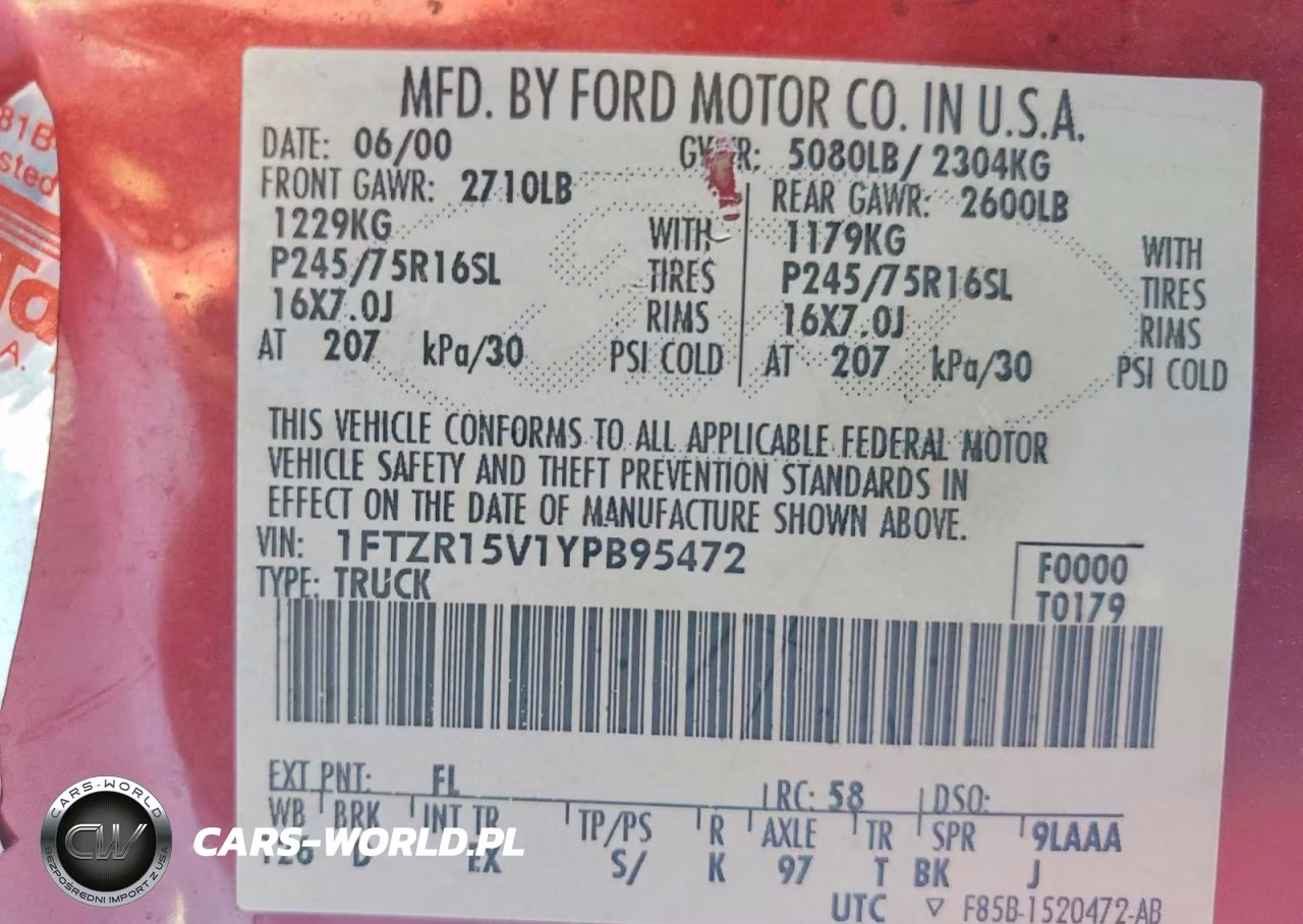 2000 Ford Ranger Super Cab VIN:1FTZR15V1YPB95472 - 12