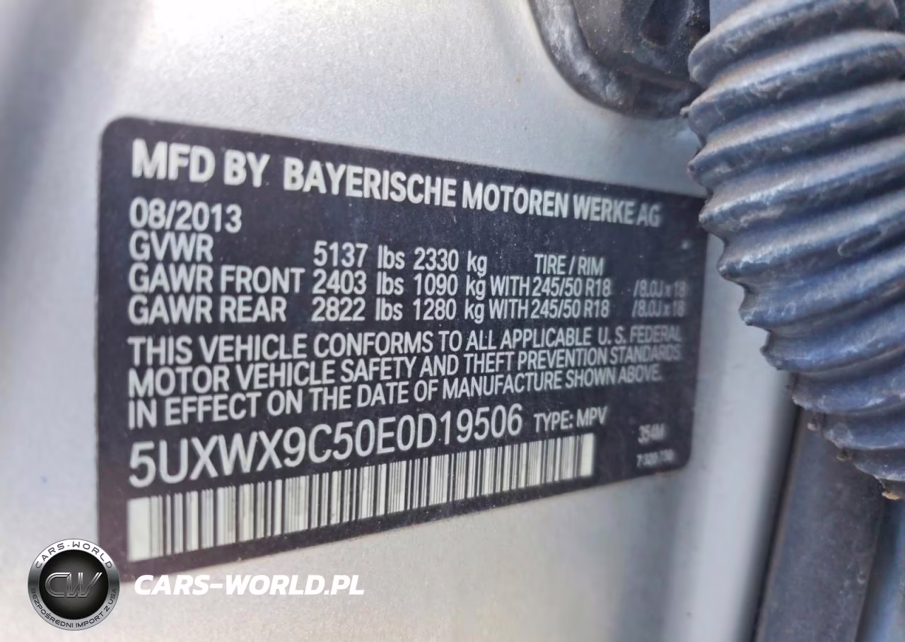 2014 BMW X3 xDrive28I VIN:5UXWX9C50E0D19506 - 14