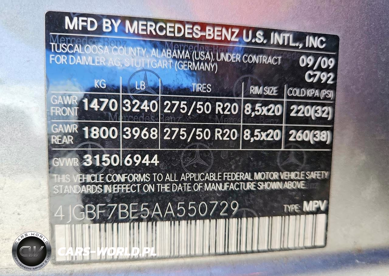 2010 Mercedes-Benz Gl 450 4Matic VIN:4JGBF7BE5AA550729 - 13