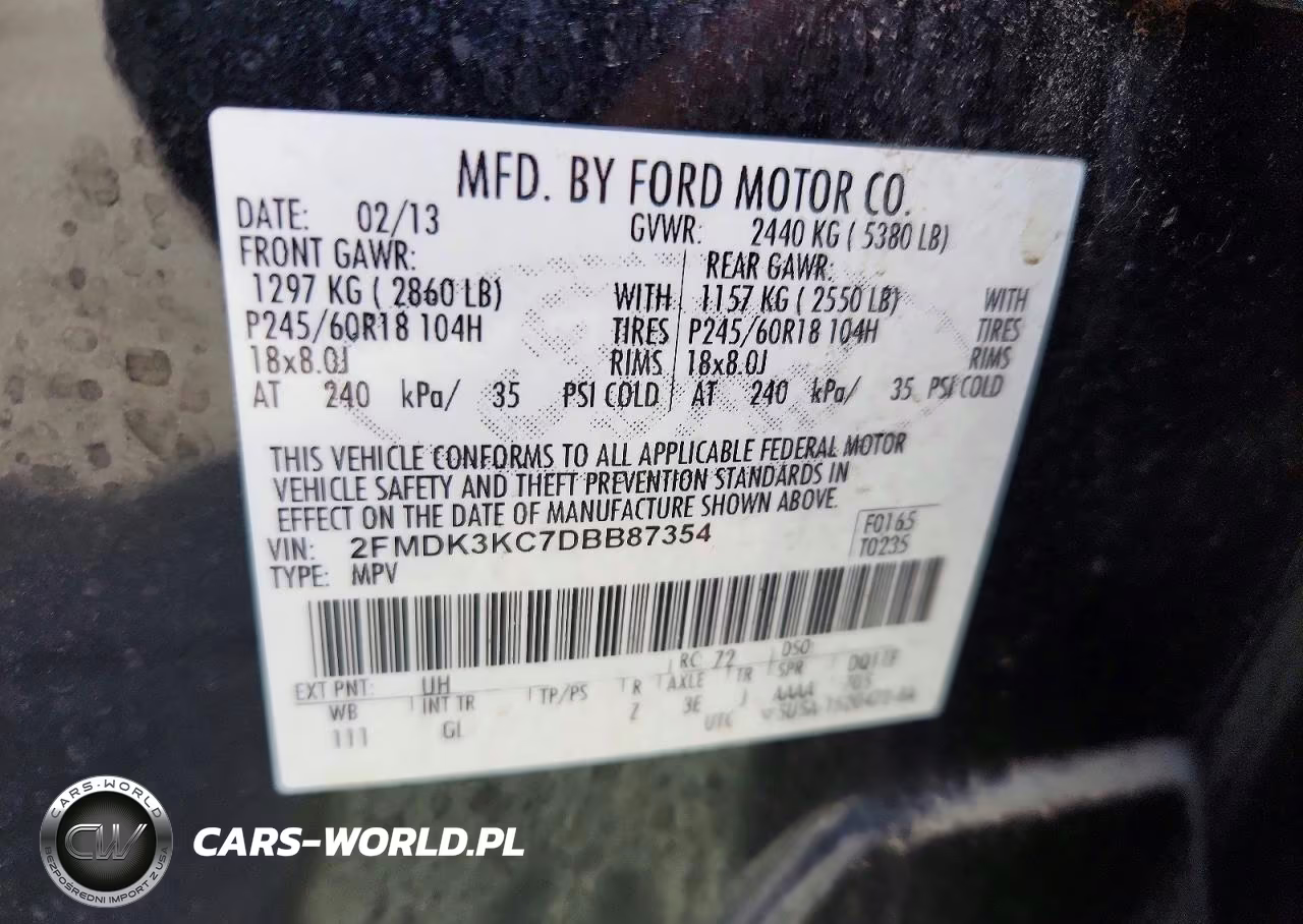 2013 Ford Edge Limited VIN:2FMDK3KC7DBB87354 - 12