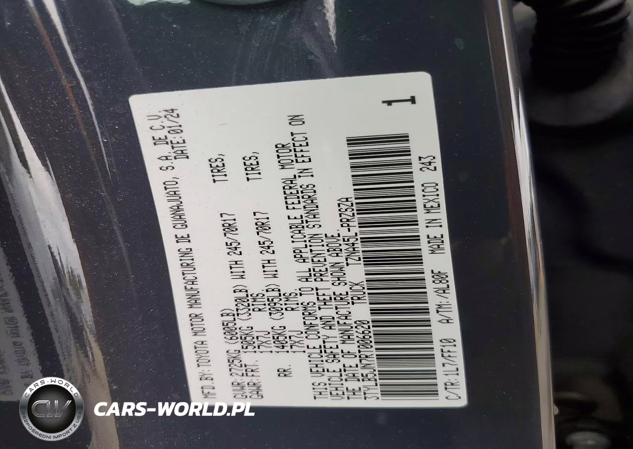 2024 Toyota Tacoma Sr5 VIN:3TYLB5JN7RT006620 - 12