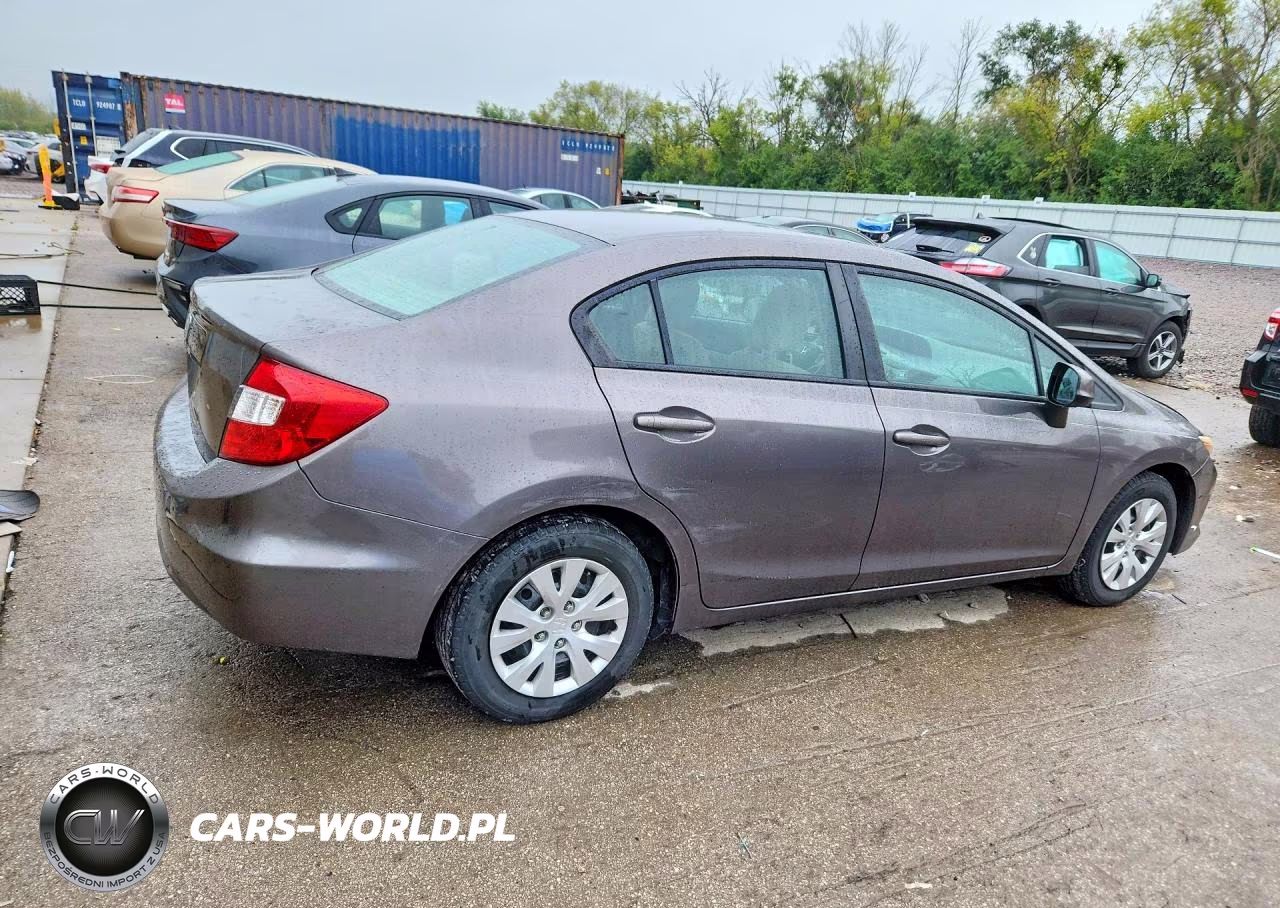 2012 Honda Civic Lx VIN:19XFB2F51CE105306 - 3