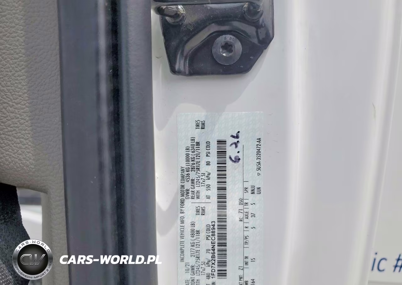 2022 Ford F250 Super Duty VIN:1FD7X2B64NEC88943 - 13