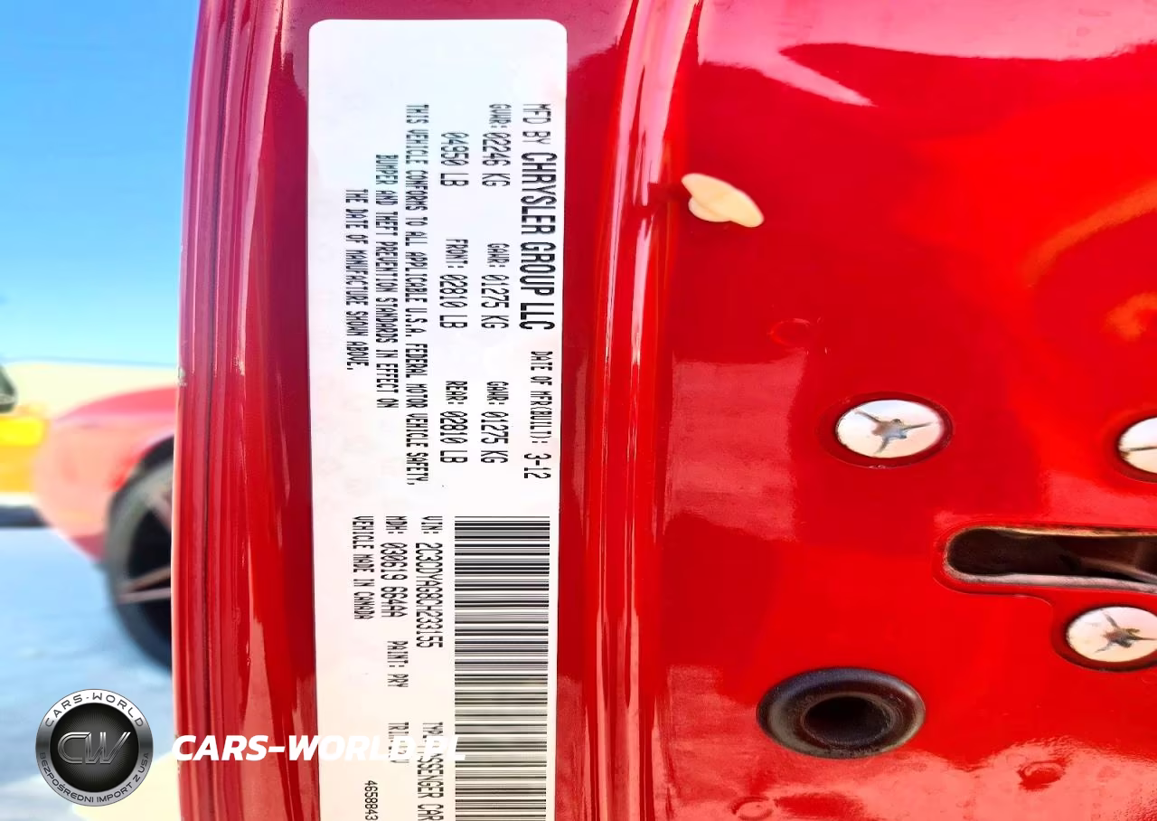 2012 Dodge Challenger Sxt VIN:2C3CDYAG8CH233155 - 12