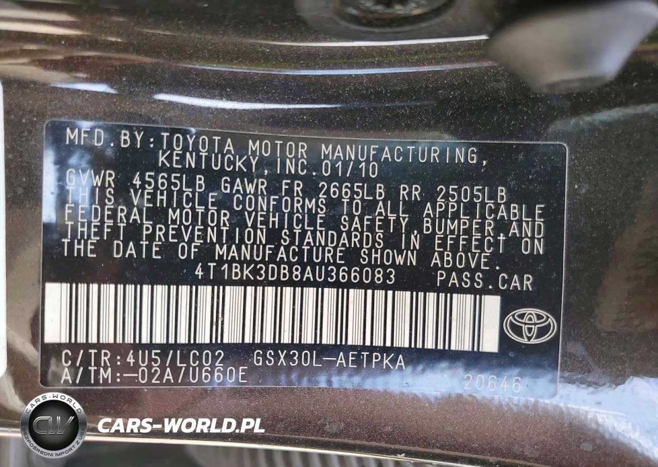 2010 Toyota Avalon Limited VIN:4T1BK3DB8AU366083 - 13