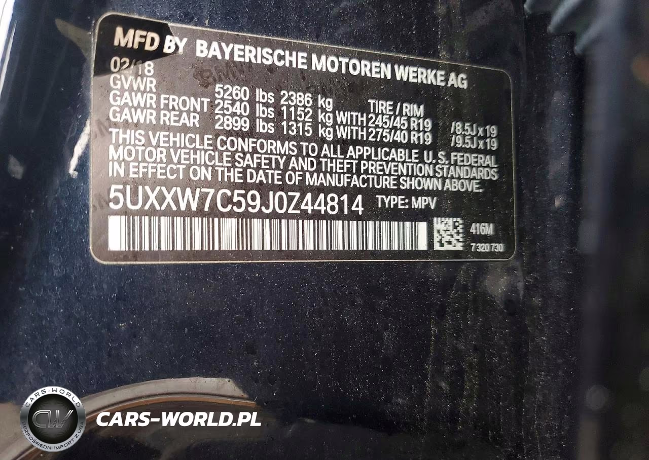 2018 BMW X4 xDrivem40I VIN:5UXXW7C59J0Z44814 - 24