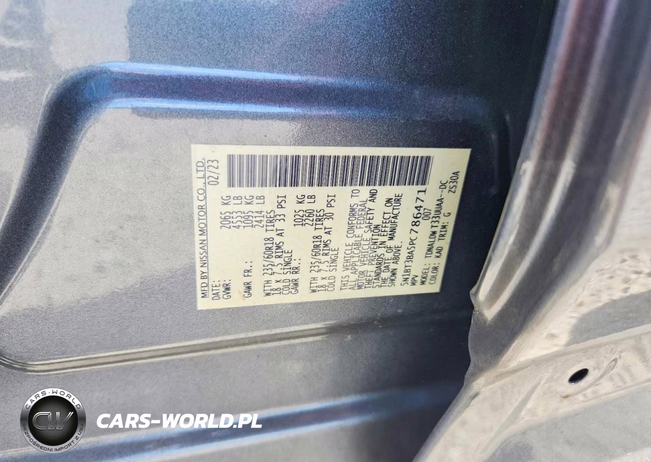 2023 Nissan Rogue Sv VIN:5N1BT3BA5PC786471 - 13