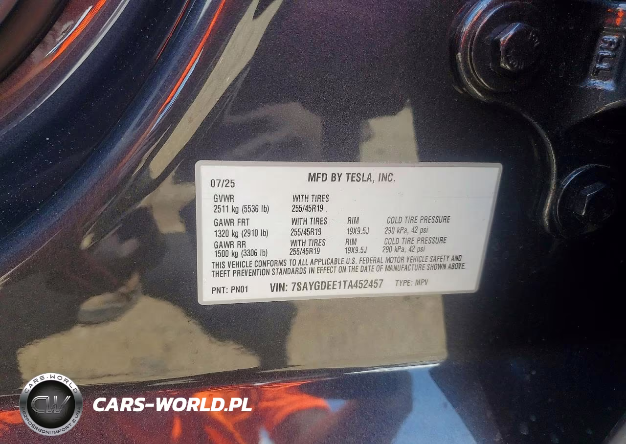 2026 Tesla Model Y VIN:7SAYGDEE1TA452457 - 13