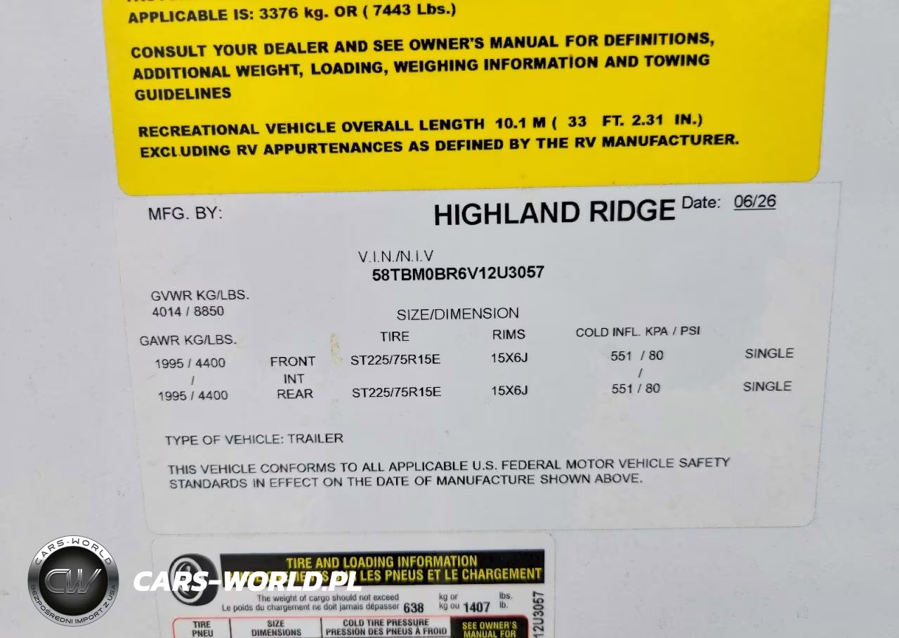 2027 Open Range Highland Ridge 280 Mki VIN:58TBM0BR6V12U3057 - 10