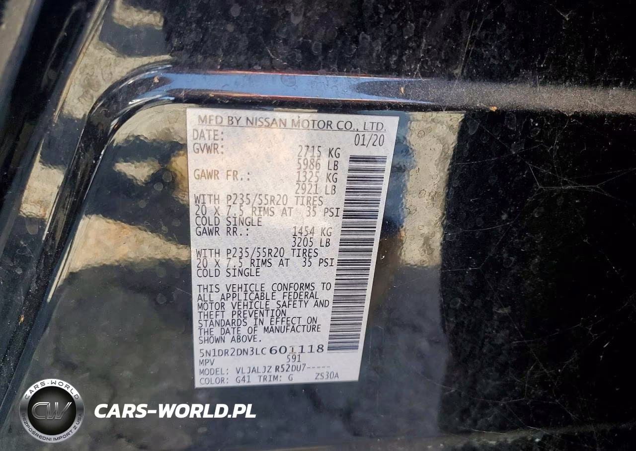 2020 Nissan Pathfinder Platinum VIN:5N1DR2DN3LC601118 - 13