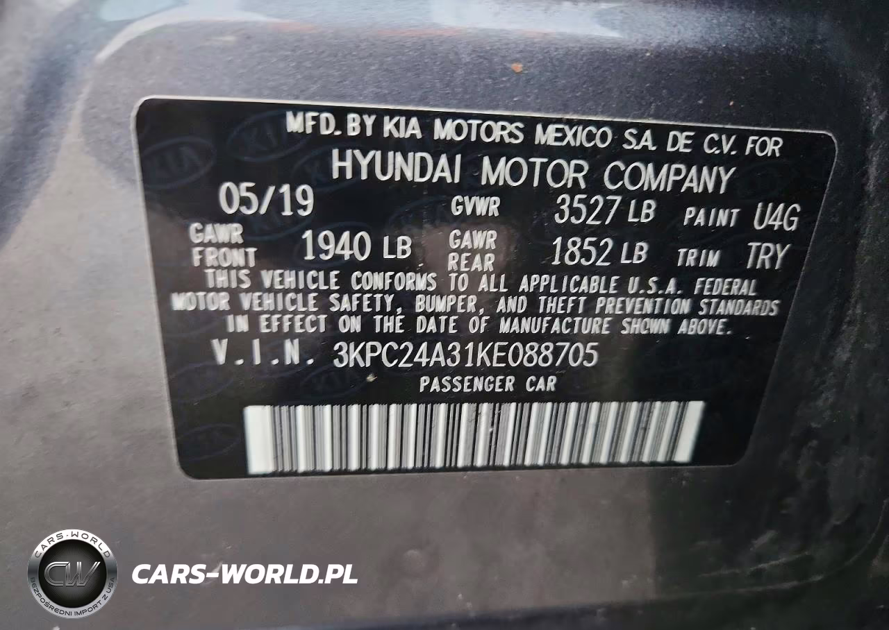 2019 Hyundai Accent Se VIN:3KPC24A31KE088705 - 12