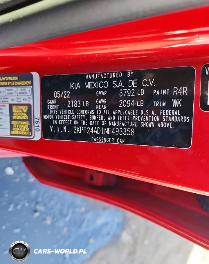 2022 Kia Forte Lxs VIN:3KPF24AD1NE493358 - 12
