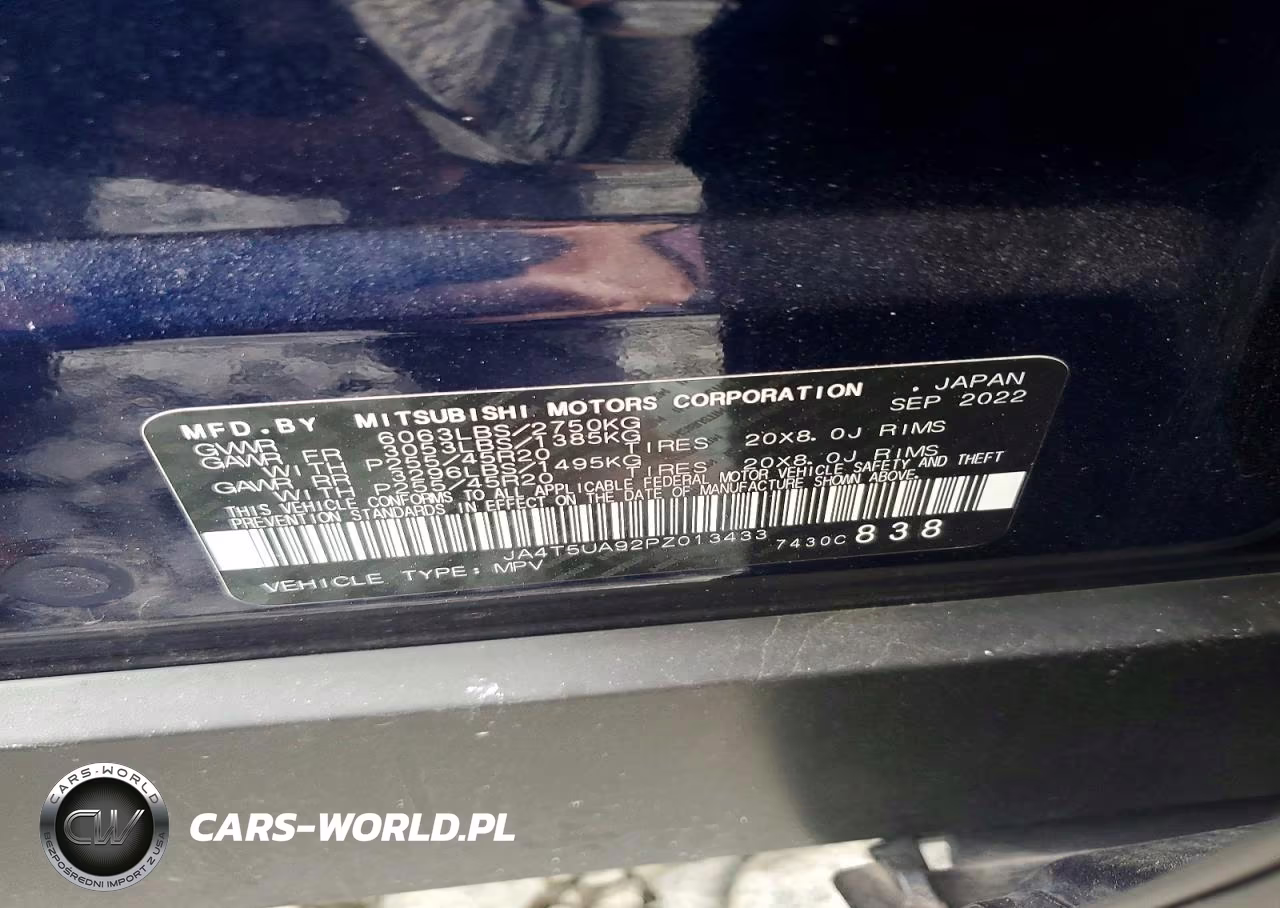 2023 Mitsubishi Outlander Se VIN:JA4T5UA92PZ013433 - 12