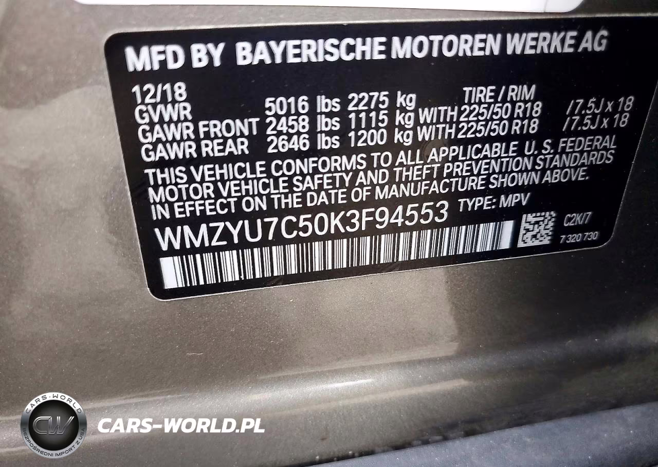 2019 Mini Cooper S E Countryman All4 VIN:WMZYU7C50K3F94553 - 12
